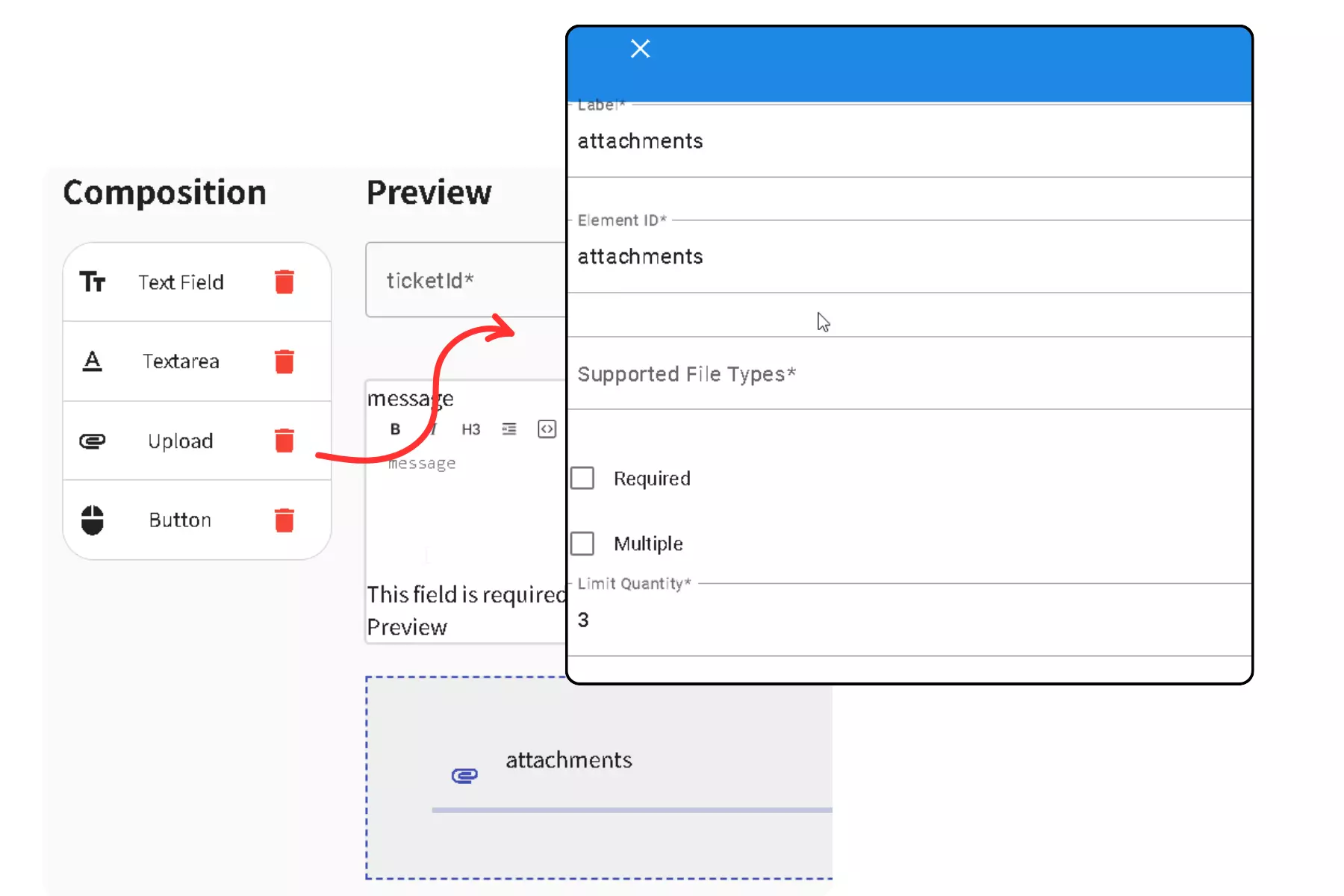 tickets-conversation組件圖
