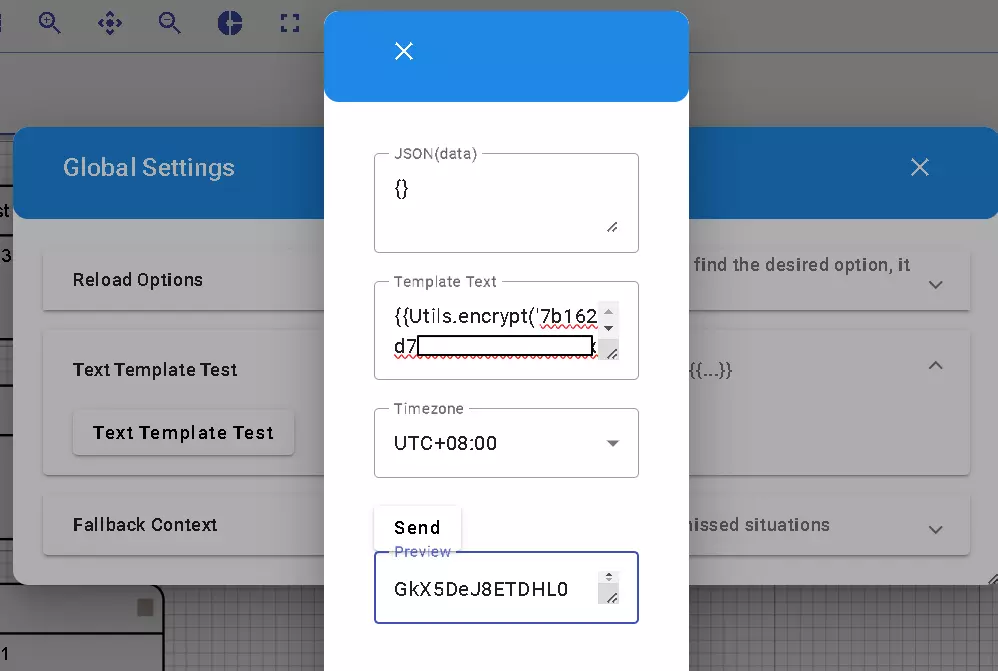 文字模板生成密鑰