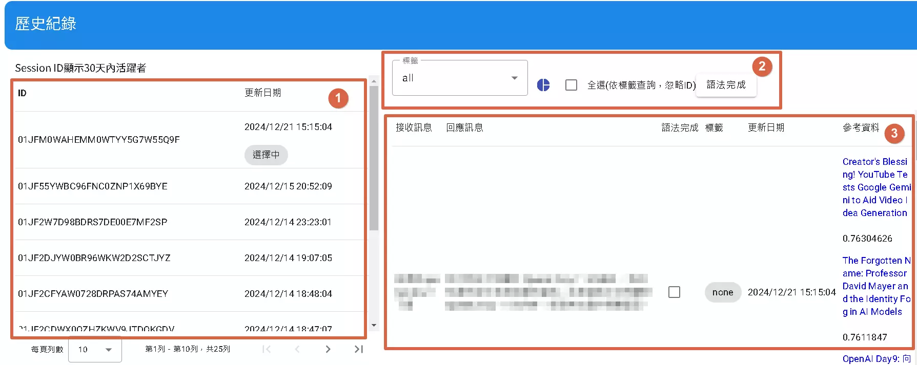 Domain History Records
